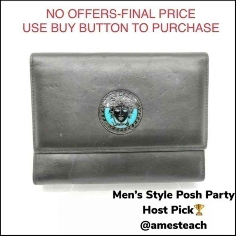 Versace Black Leather Wallet